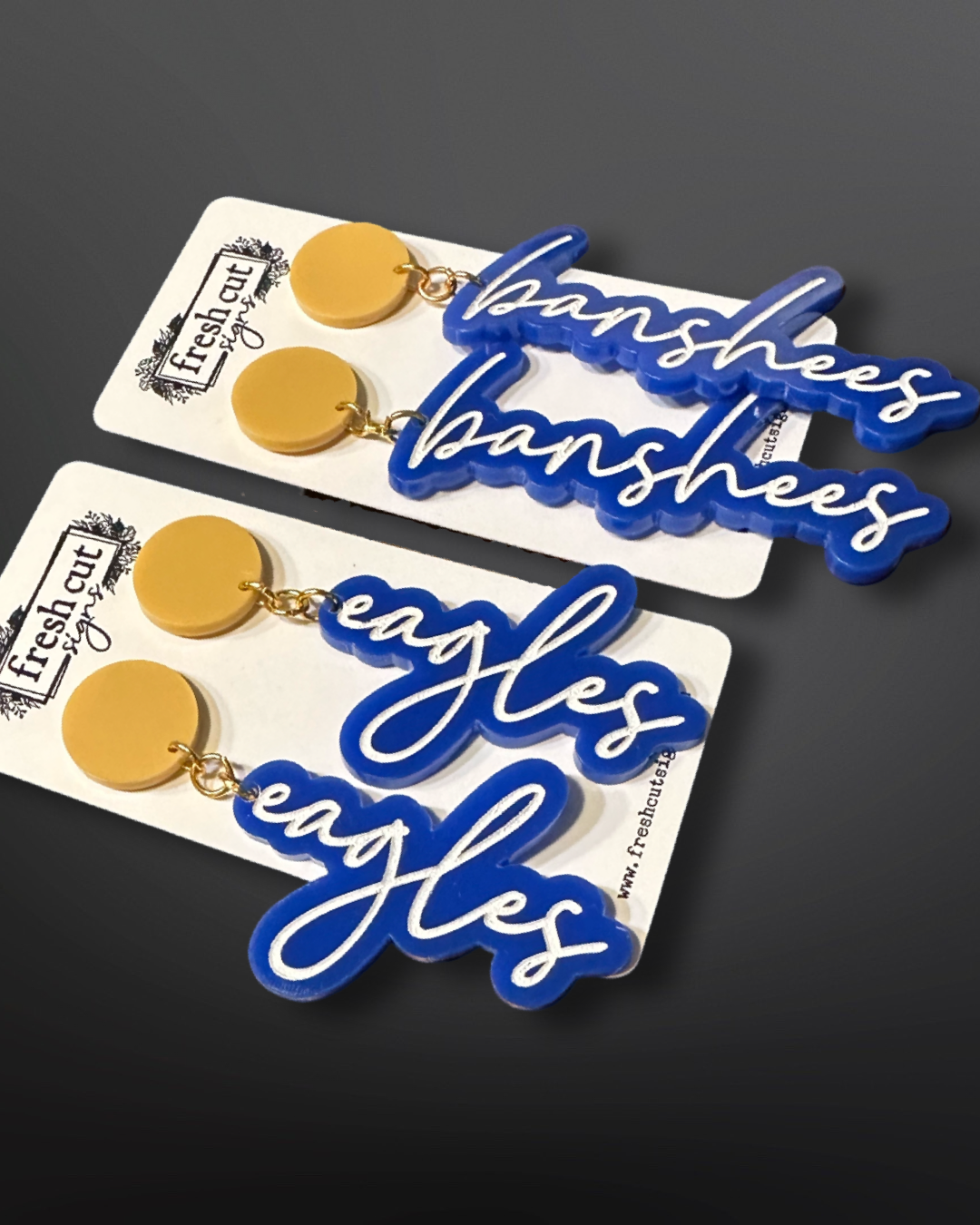 Bethlehem School Spirit Earrings - Fresh Cut Signs
