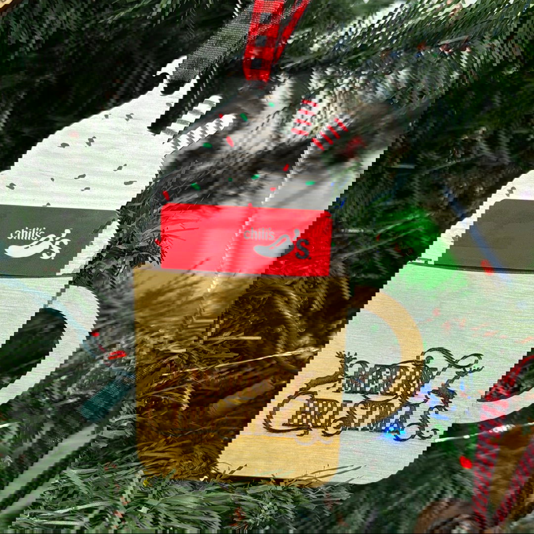 Cocoa Gift Card Ornament - Fresh Cut Signs