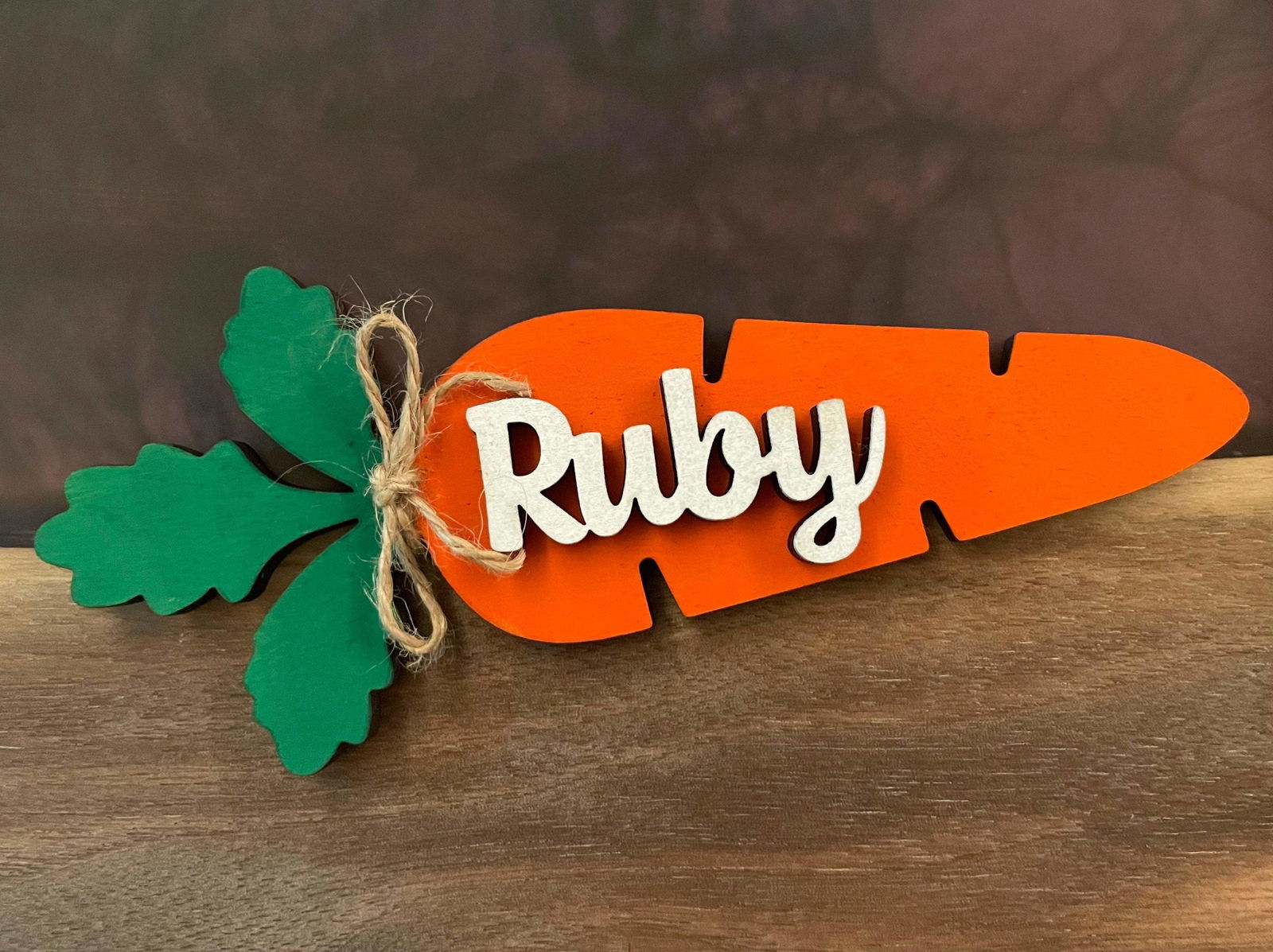 Easter Basket Carrot Tag - Fresh Cut Signs