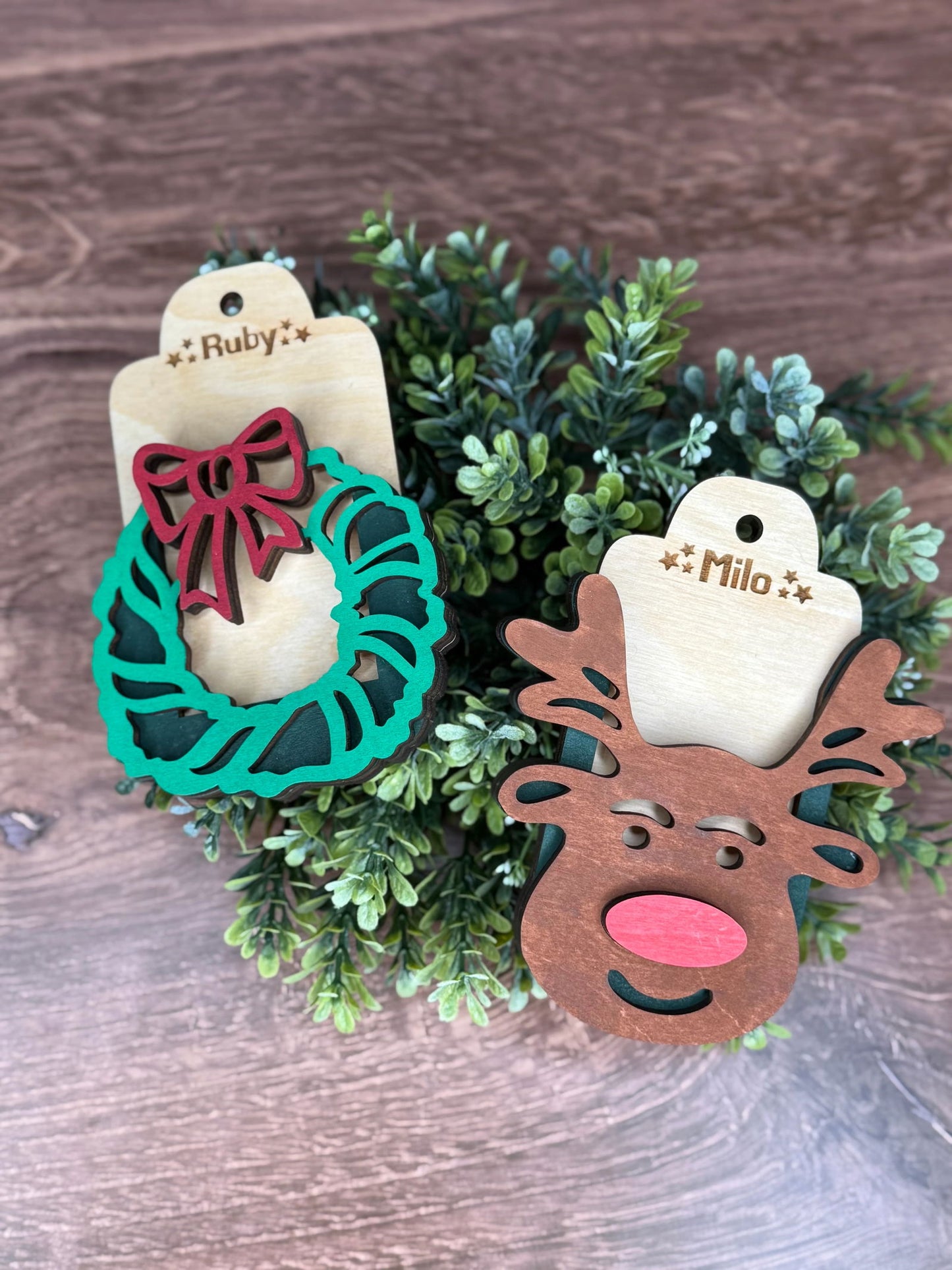 Festive Gift Card Holder Ornaments - Fresh Cut Signs