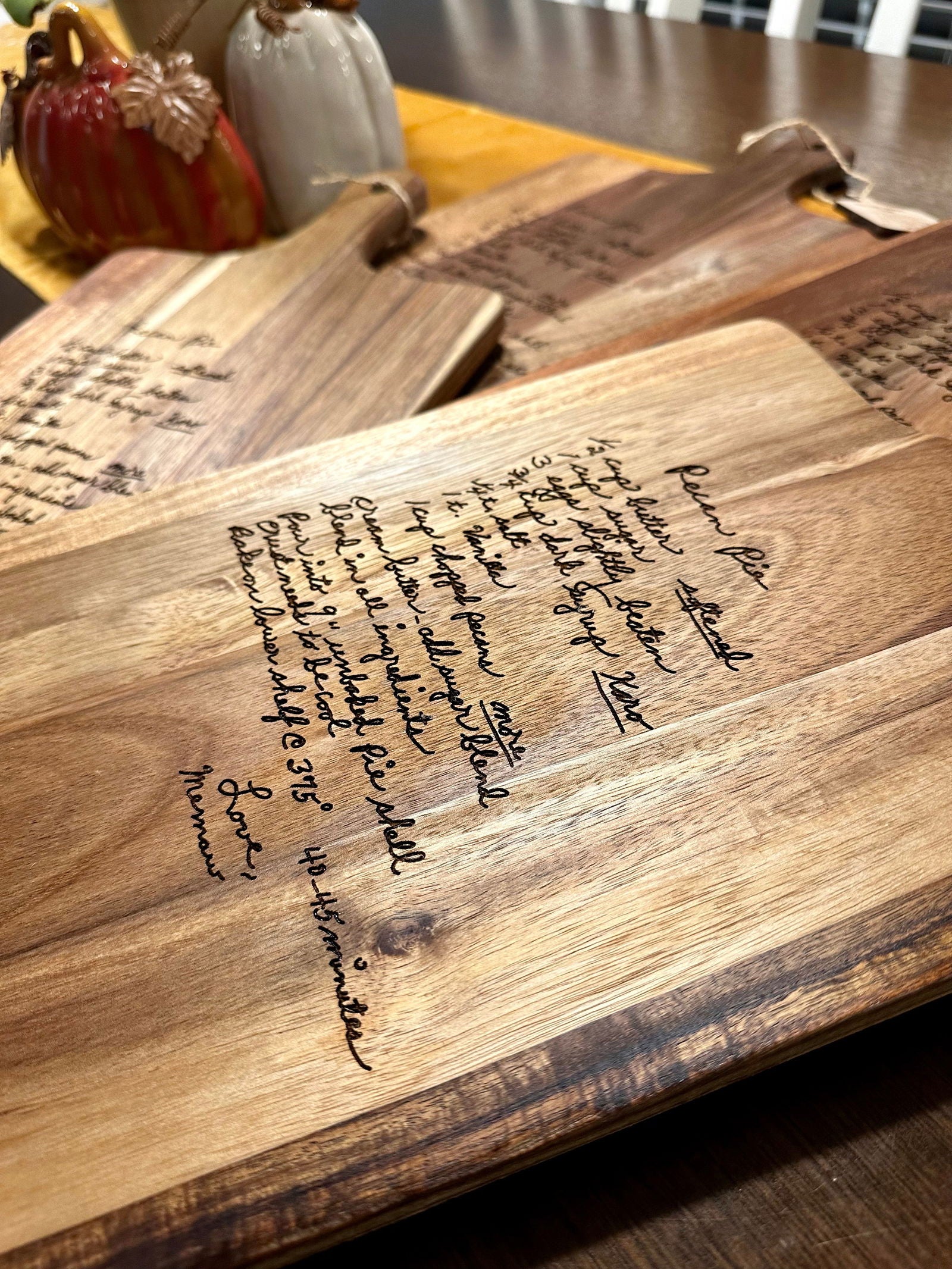 Handwritten Recipe Cutting Board - Fresh Cut Signs