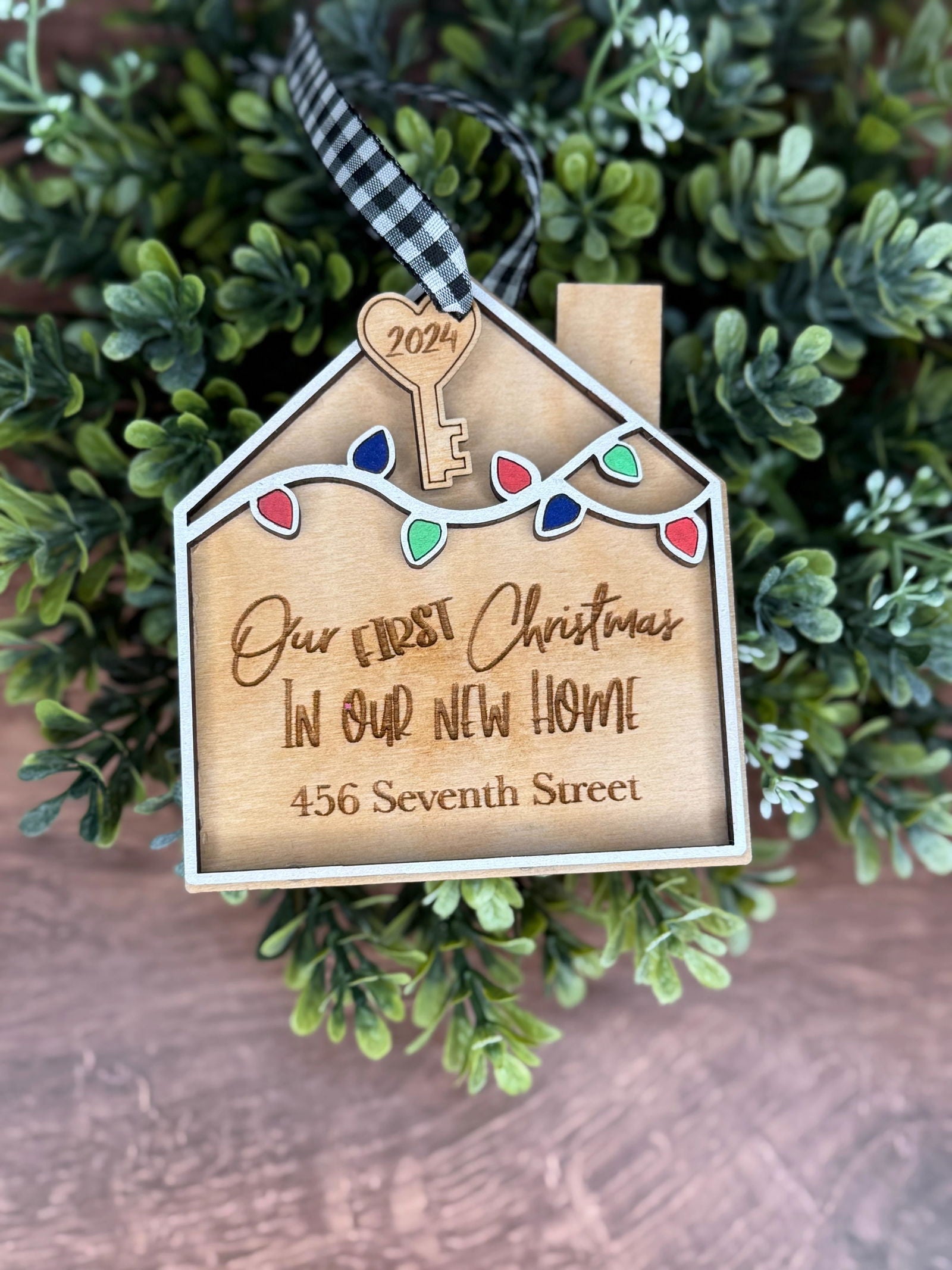 Personalized Hand-painted New Home Ornament - Fresh Cut Signs
