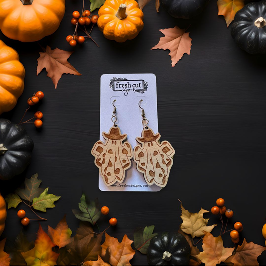 Prairie Ghost Boho Statement Earrings - Fresh Cut Signs