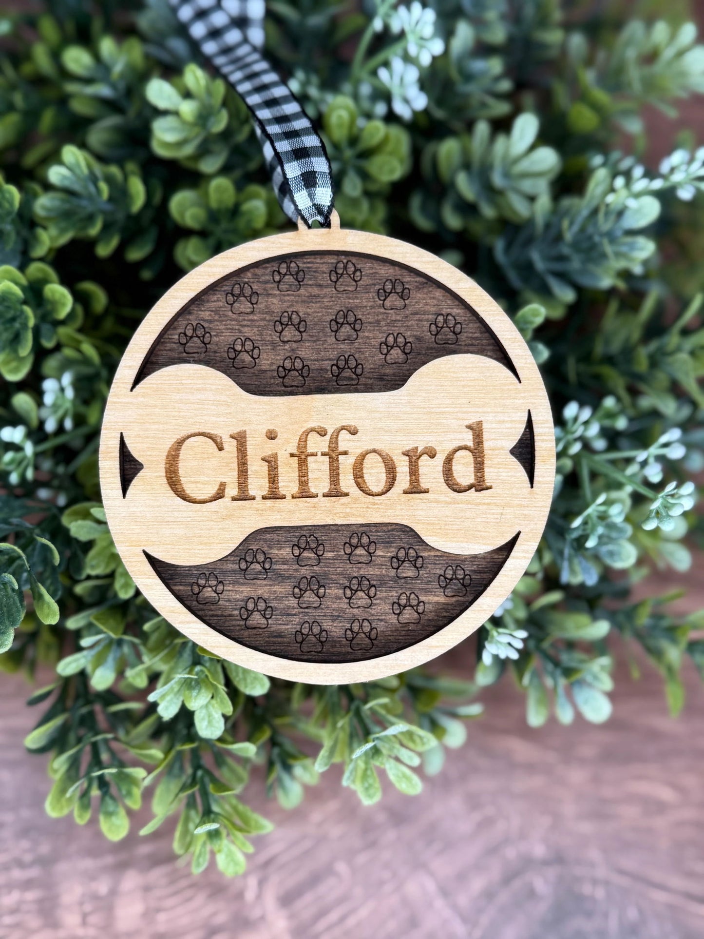 Dog Bone Ornament - Fresh Cut Signs