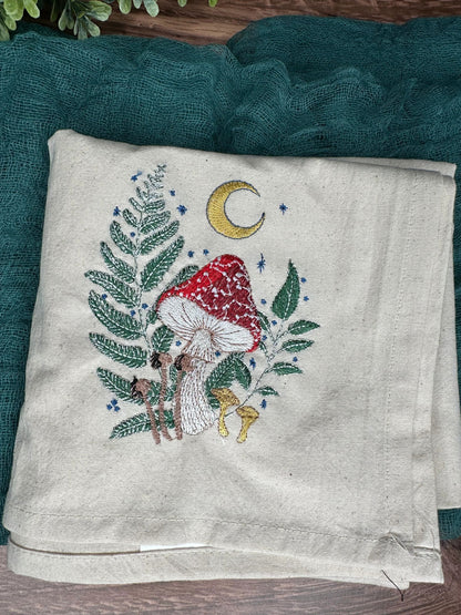 Embroidered Halloween Tea Towels - Fresh Cut Signs