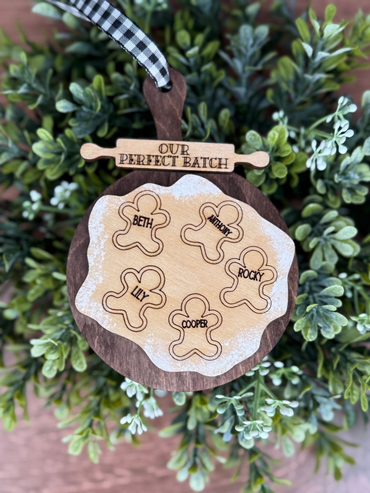 Gingerbread Cookie Dough Ornament - Fresh Cut Signs