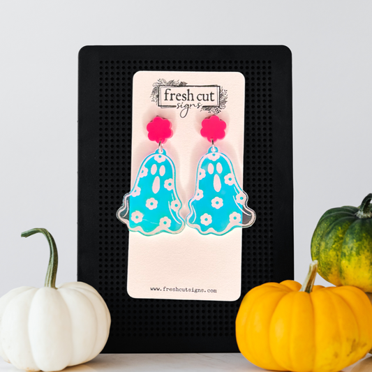 Groovy Ghost Earrings - Fresh Cut Signs