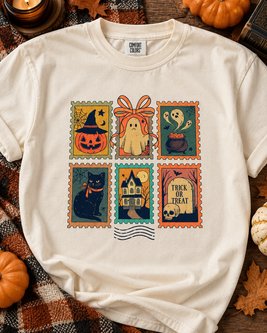 Vintage Halloween Stamps T-Shirt