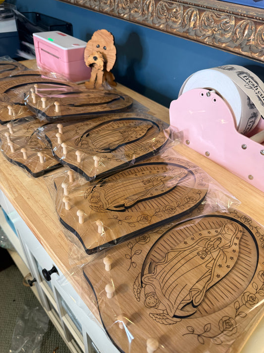 Our Lady of Guadalupe Rosary Wall Hanger