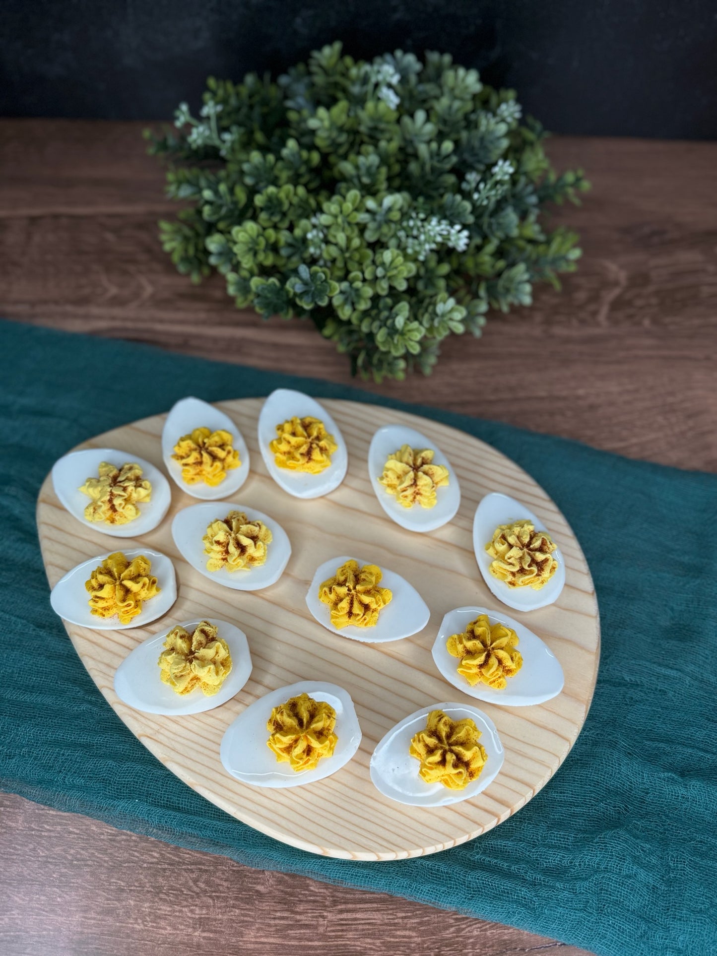 Egg Themed Deviled Egg Board