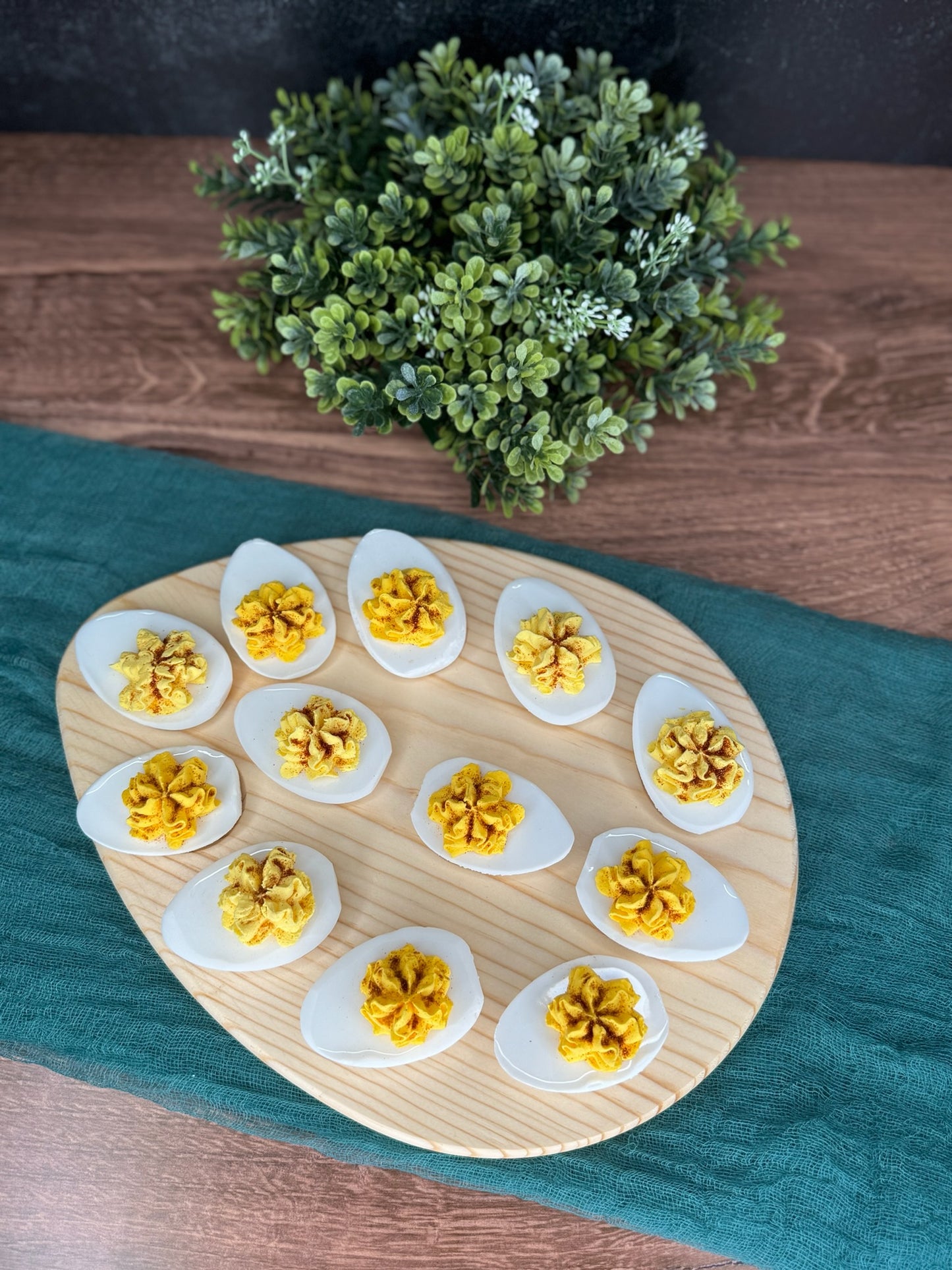 Egg Themed Deviled Egg Board