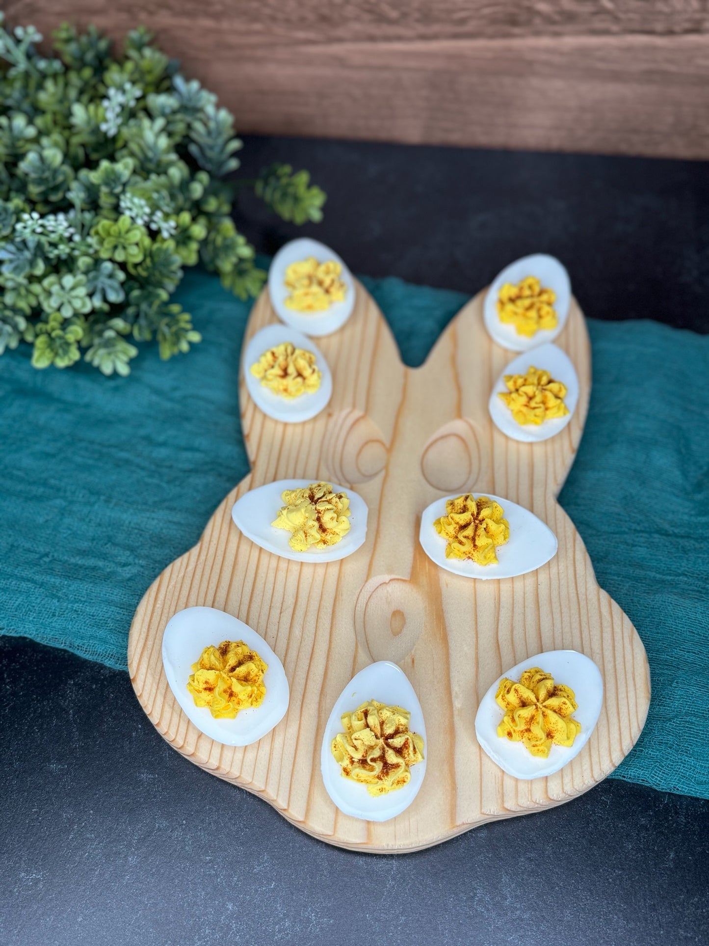 Bunny Themed Deviled Egg Board