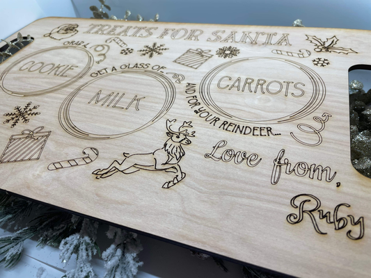 Personalized Santa Tray - Fresh Cut Signs