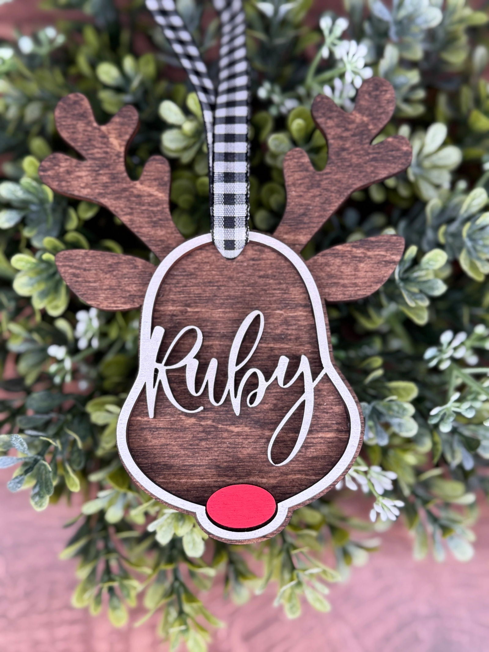 Reindeer Names Ornament - Fresh Cut Signs