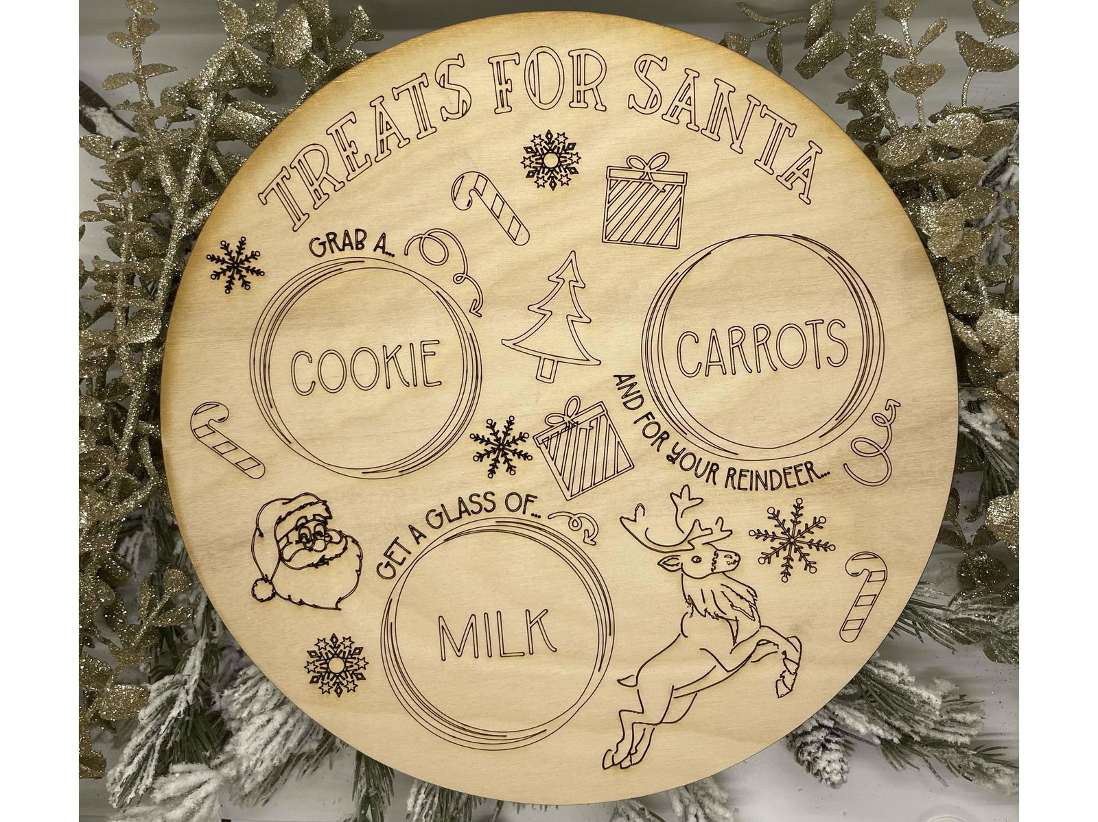 Santa Tray - Fresh Cut Signs