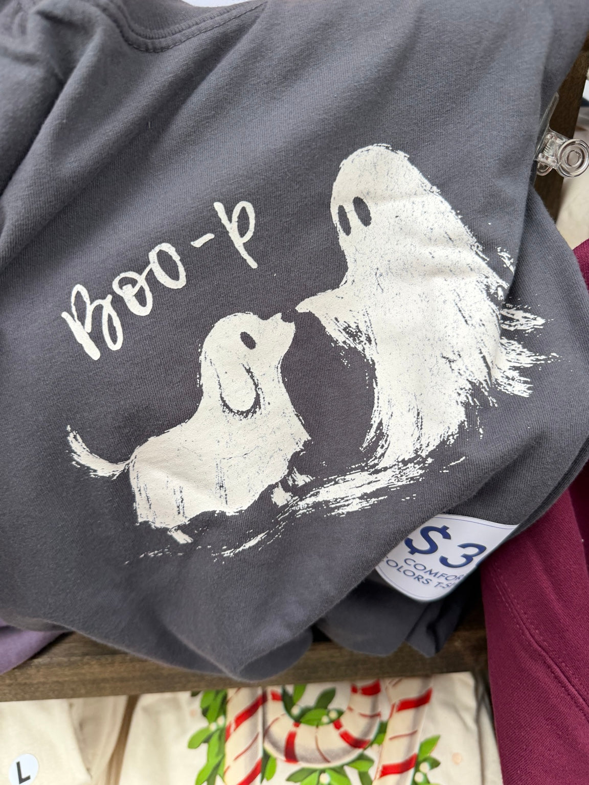 Boo-P Ghost & Pup Tee Comfort Colors graphic t-shirt